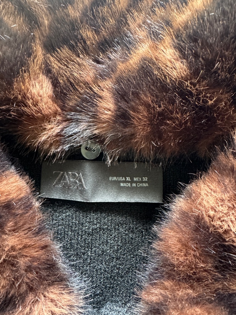 Zara Faux Fur Collar Cardigan - Picture 6 of 6